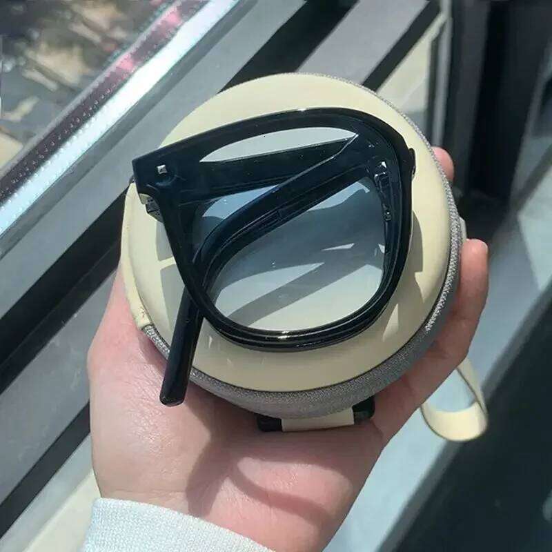 New Large Frame Folding Square Sunglasses Women's Brand Designer Fashion Sun Glasses Men's Outdoor Hip-hop Eyewear UV400 Shades H260129