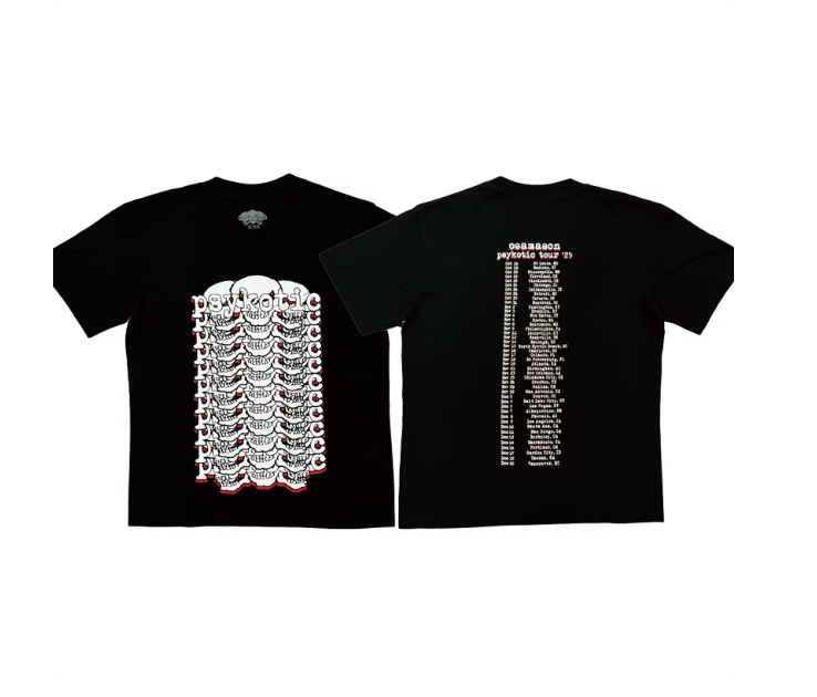 Men's T Shirts OsamaSon Psykotic Tour Mech T-Shirts FlexMusix Total FLEXXX FANTASIES Summer Luxury Cotton Hip-hop Classic Fashion Style Men '
