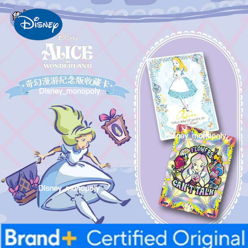 Disney Card.Fun Genuine New Series Alice in Wonderland Collectible Anime Peripheral Cards Holiday Gifts H260129