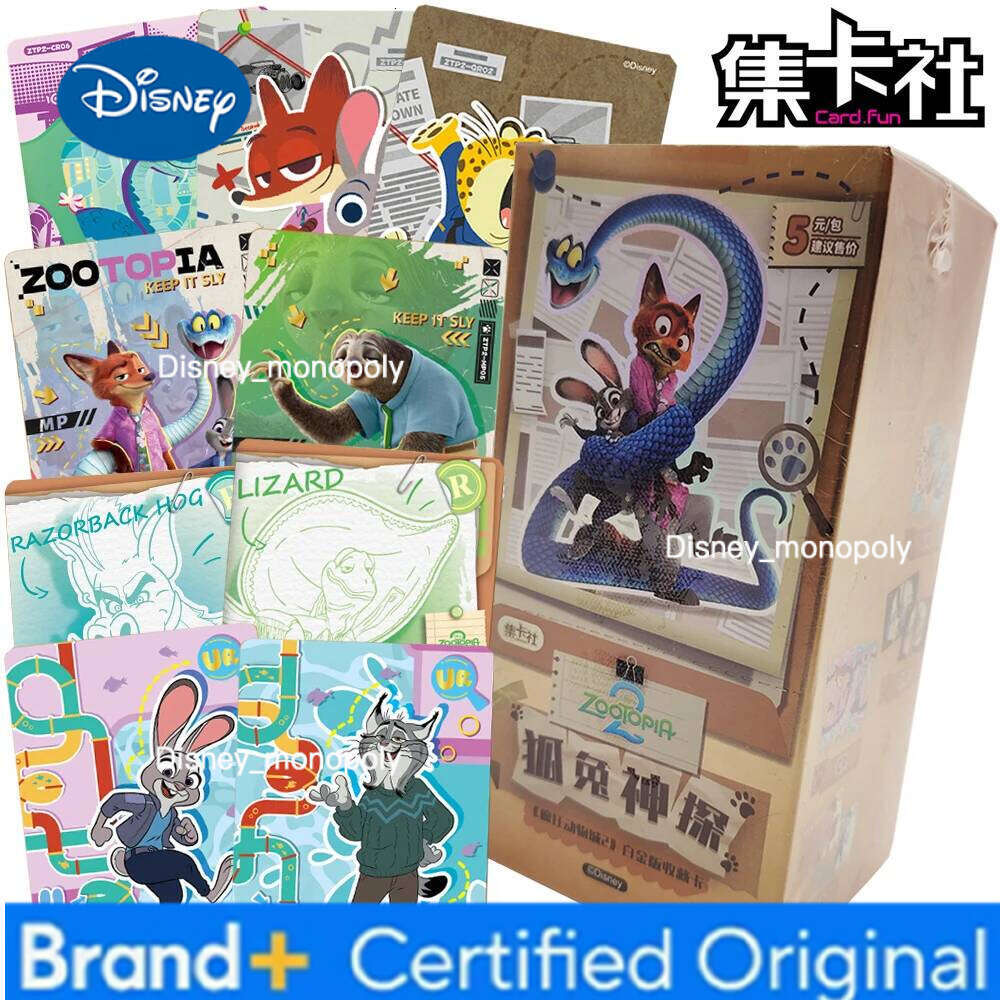 Disney Original CARD.FUN Zootopia 2 Limited Edition Character Classic Cartoon Star Nick Judy High Quality Card Toy Festival Gift H260129 H260129