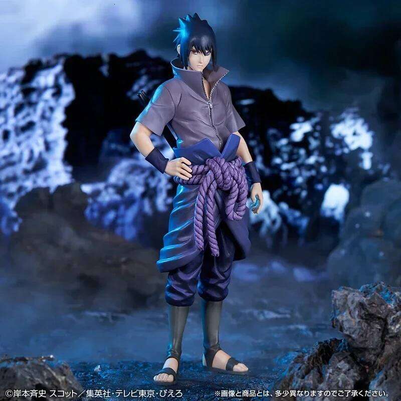 20cm Bandai Naruto Anime Shippuden Uchiha Sasuke Hatake Kakashi Namikaze Minato Action Figure Collection Model Toys Gifts Z260129