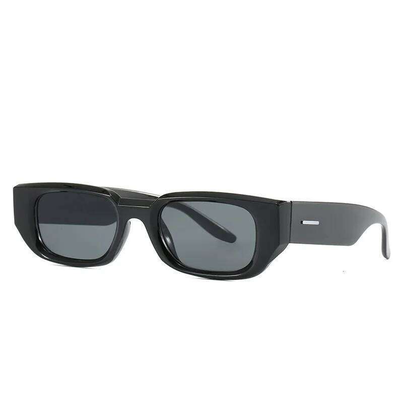 Men Vintage Rectangle White Frame Sunglasses Fashion Retro Brand Designer Sun Glasses UV400 Shades Eyewear Women Goggles H260129