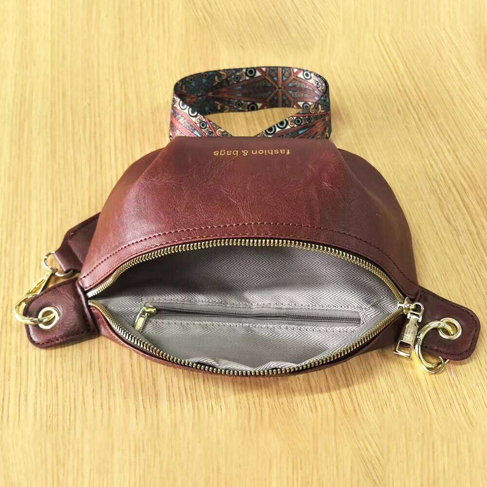 Fashionable New Simple and Stylish Women's Casual Chest Waist Bag, Single Shoulder Crossbody Bag
