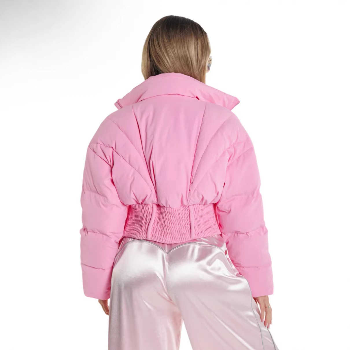 Fashion Collar Down-Filled Cotton Jacket New Style Thickened Winter Coat 2026 Slim-Fit Short-Length Cotton Jacket Short-Length Cotton Jacket