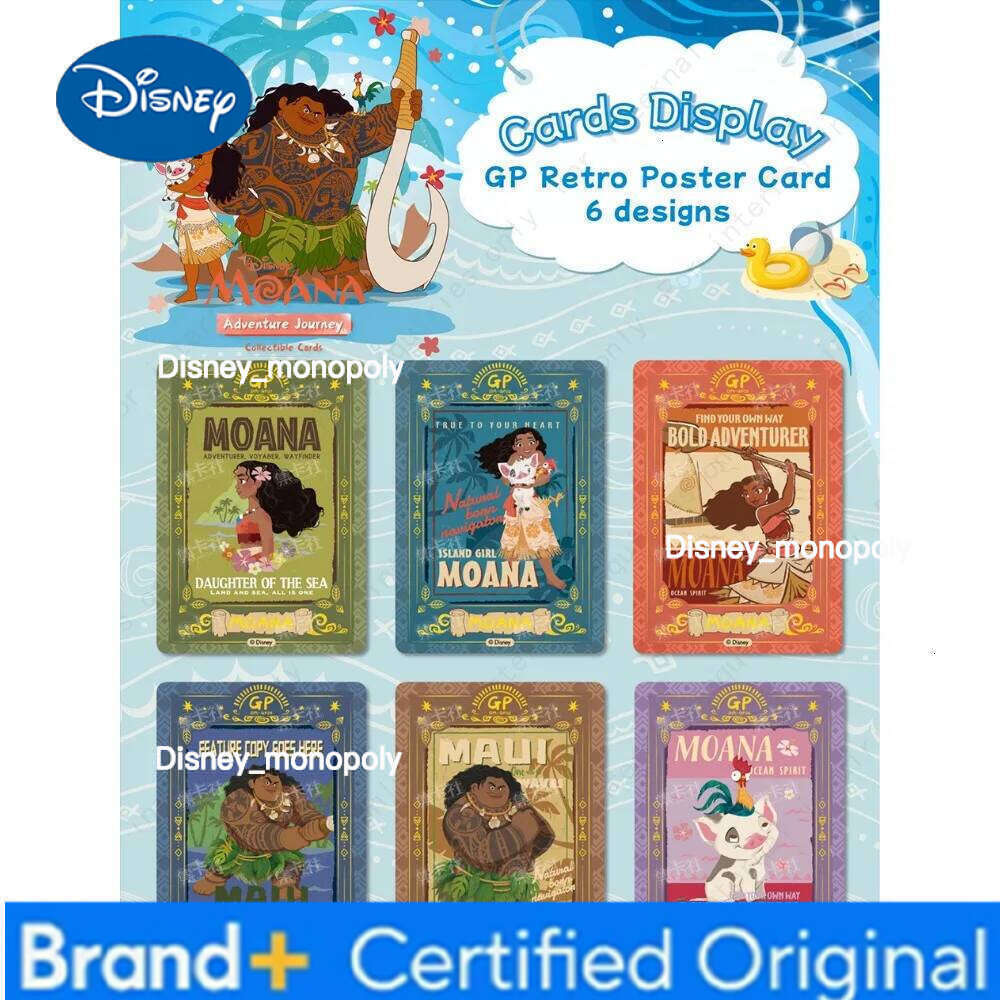 Disney New Cardfun Genuine Moana Collection English Edition Exquisite Craftsmanship Card Christmas Encouragement Gift for Children H260129 H260129