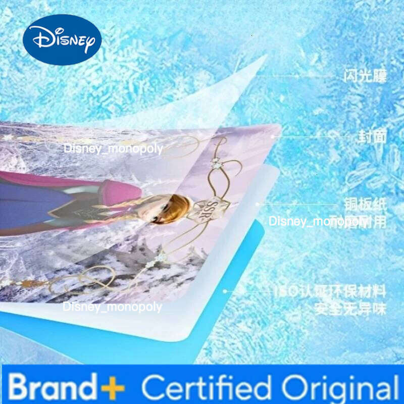 Disney KAYOU Genuine Frozen Collection Movie Anime Peripherals SSR Elsa Olaf Anna Flash Cards Girls Toys Gift Original Box H260129