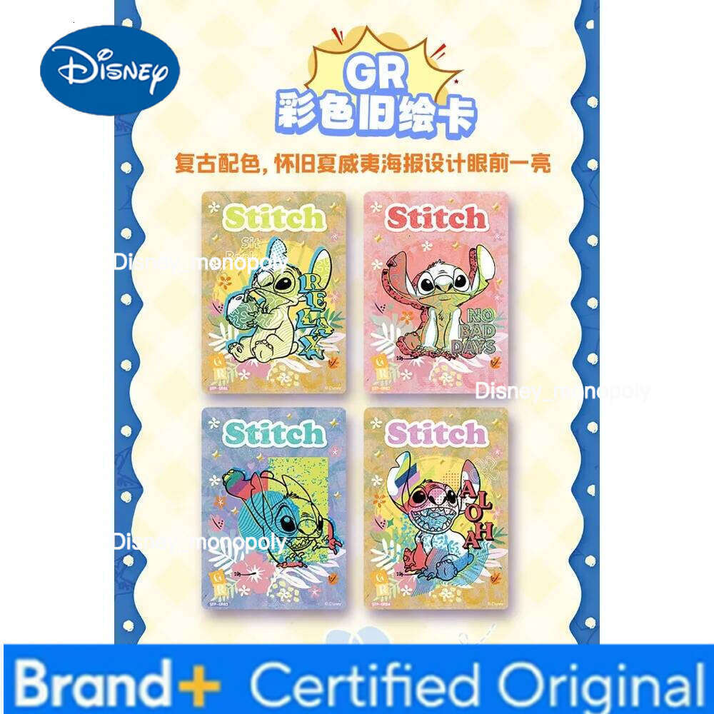 Disney CARD.FUN Genuine Lilo & Stitch Collection Animation Movie Classic Fun Moments Raster Diary Cards Gifts for Boys Girls H260129