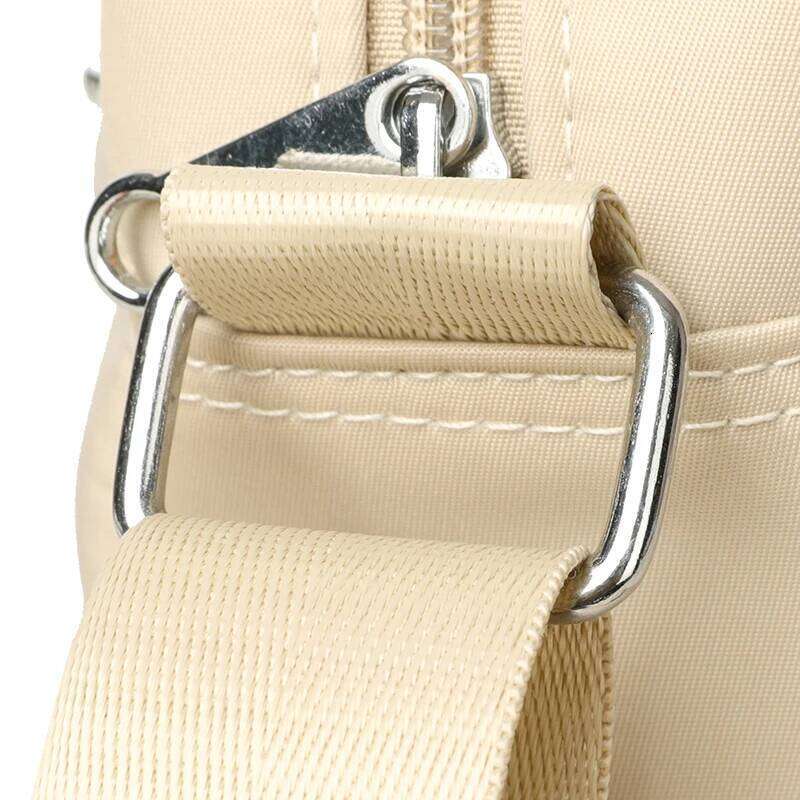 Women Large Capacity Tote Waterproof Nylon Multi-Compartment Shoulder Bag Office Commute Crossbody Purse with Soft Fabric