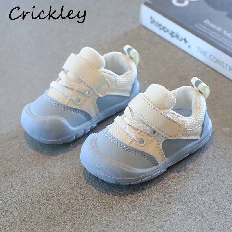 2022 Mesh Children Sneakers Soft Lightweight Baby Boys Girls Sport Breathable Non Slip Toddler Kids Infant Casual Shoes Y260128