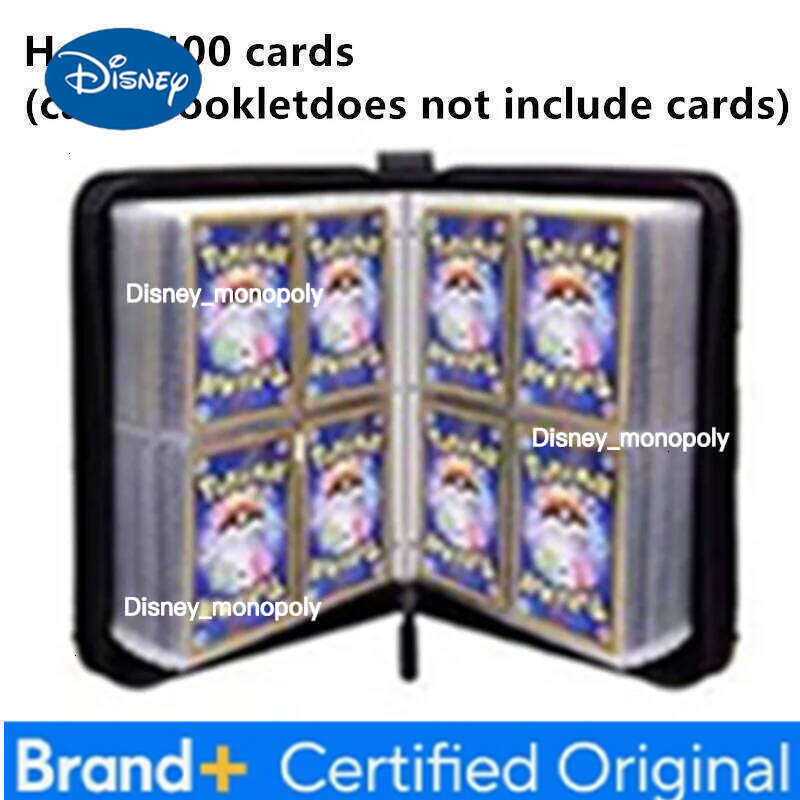 Disney 400pcs/900pcs Lilo&Stitch Album Book Folder 4/9 Slots Collections Double Pocket Zipper Card Binder Holder H260129 H260129