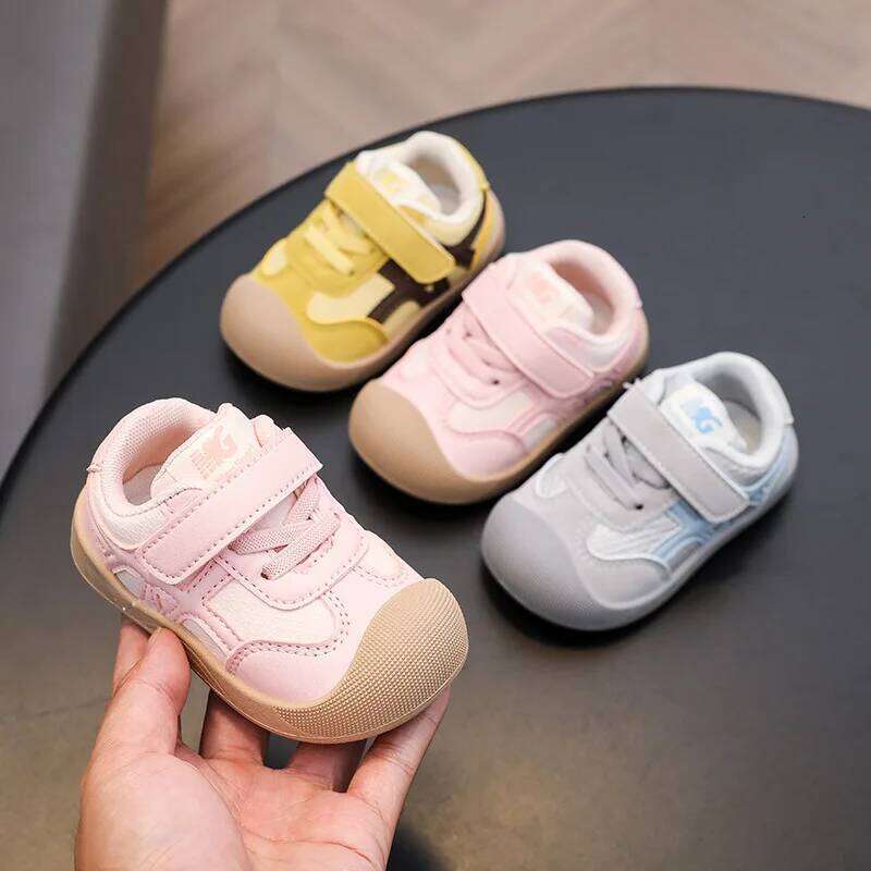 Children Casual Spring Autumn Kids Sneakers Soft Breathable Mesh Toddler Boys Girls Sport Shoes For Baby Pink, Yellow Y260128