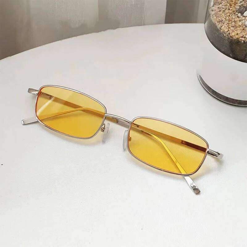 New Small Rectangle Sunglasses Women Fashion Metal Frame Square Sun Glasses Men Classic Vintage Eyewear UV400 Gafas De Sol H260129