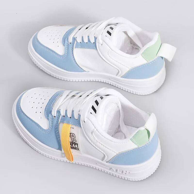 Children sneakers dance trendy white running 2025 spring autumn new style boys sports street middle big kids breath shoes Y260128