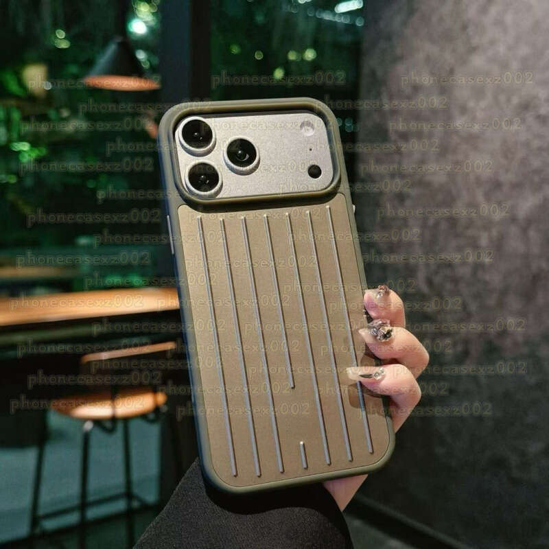 RIM Phone Case Rimowas Case Suitcase Designer Iphone Case Rimows Case For Iphone 17 Pro Max Polycarbonate Aluminum Alloy Magsafe Weave Back Cover Titanium With Box