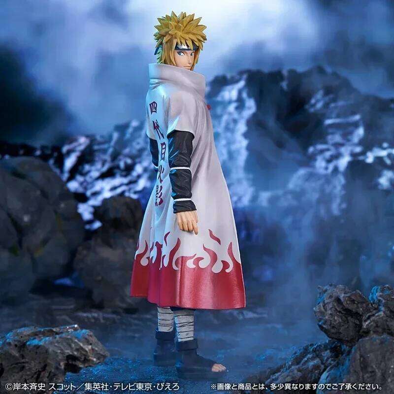 20cm Bandai Naruto Anime Shippuden Uchiha Sasuke Hatake Kakashi Namikaze Minato Action Figure Collection Model Toys Gifts Z260129