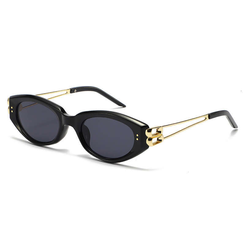 New Fashion Cat-Eye Sunglasses Women's Edition with High-End Feel and UV Protection