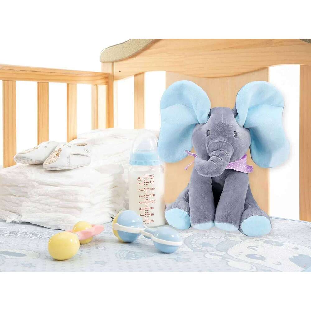 Animated Toys Singing with Ears Moving Electric Plush Adorable Elephant Stuffed Animal Toy for Baby' Y260128
