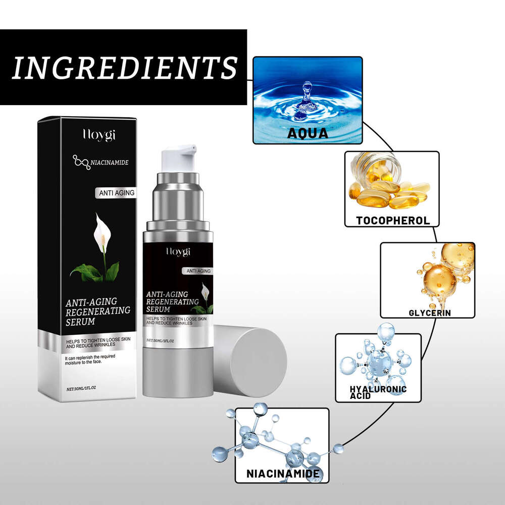Hoygi Anti-Wrinkle Serum Hydrating Repair Skin Barrier Elasticity Firming Brightening Facial Fade Spots Fine Lines