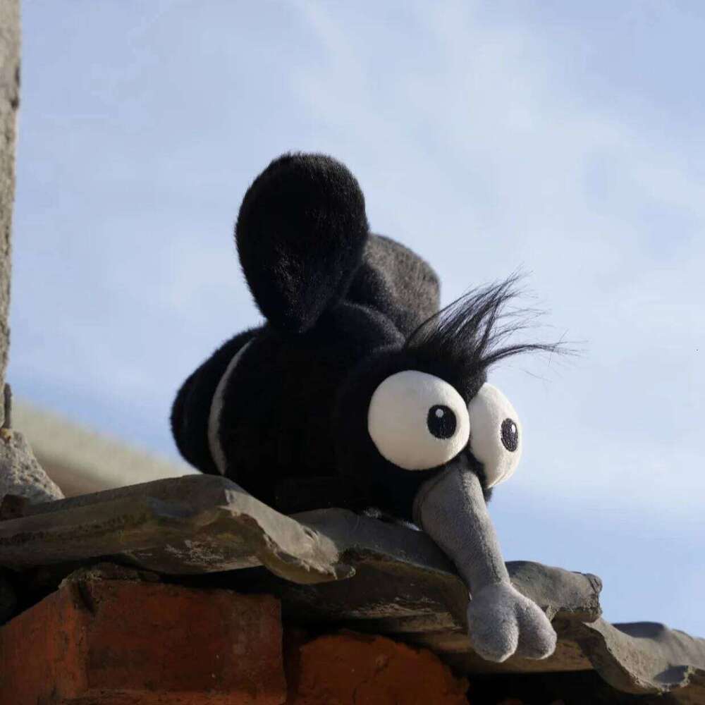 13cm/25cm Summer Mosquito Plush Cute Stuffed Bug with Angry Face Funny Anti-Pest Gift for Kids&Meme Lovers Home Decor Party Game Y260128