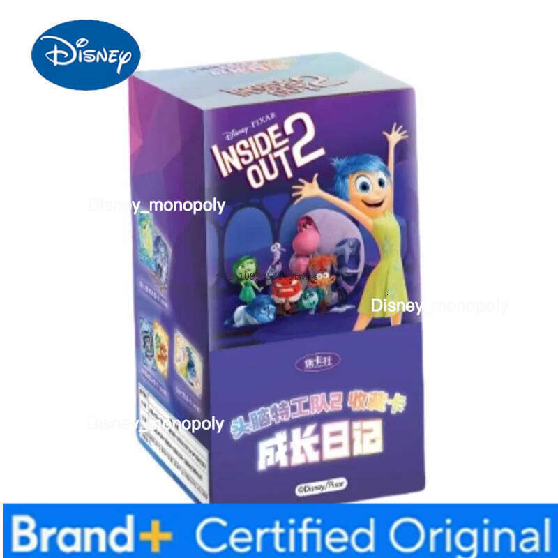 Disney Card.Fun Official Genuine Inside Out 2 Card Movie Animation Cartoon Collect Periphery Game Joy Sadness Anger Toy Gift H260129