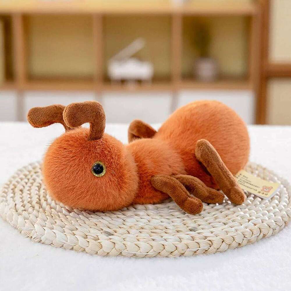 20cm Cute Ant Plush Toy Insect Soft Squishy Kawaii Plushie, Unique Educational Gift for Kids & Bug Lovers Unusual Collectible Y260128