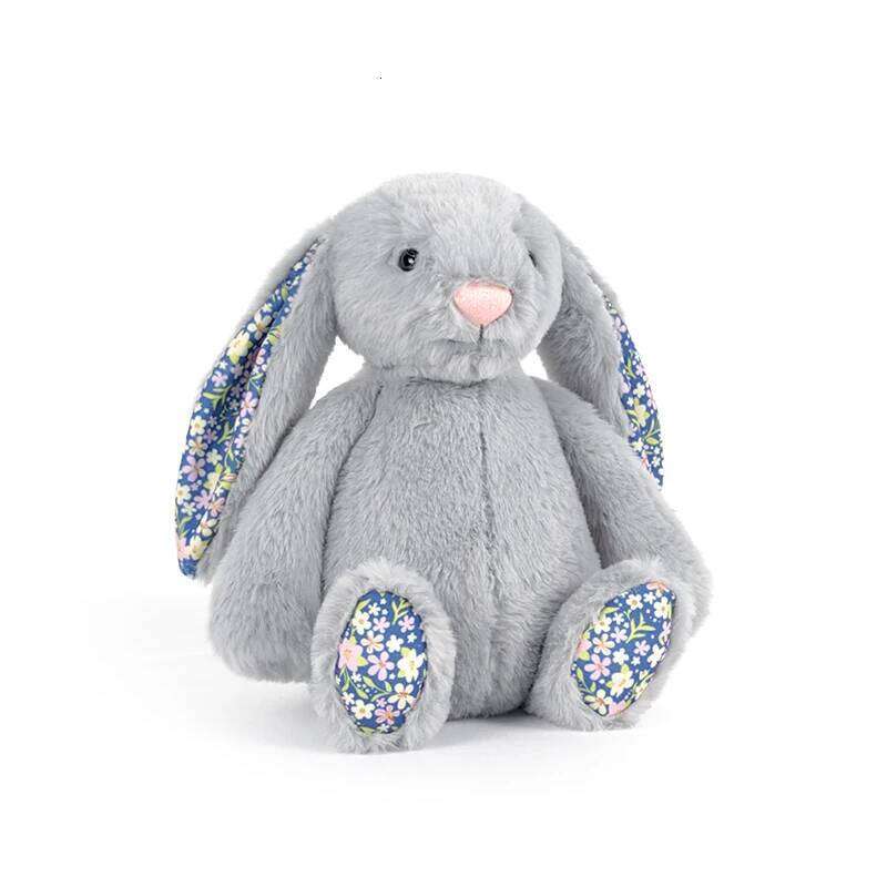 Bonnie Rabbit Floral Ears Plush Toy Stuffed Doll Kawaii Soft Sofa Cushion Kids Birthday Gift Room Decor Y260128
