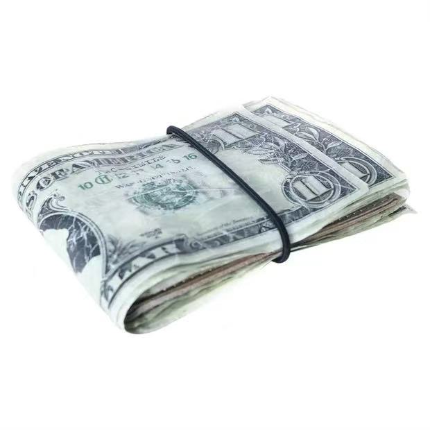 X M6 24SS Shopping receipt black wallet card bag dollar genuine leather wallet