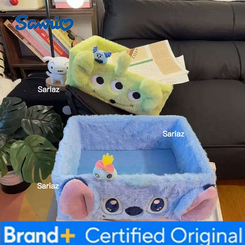 Sanrio Disney Anime Baskets Case Lilo&Stitch Alien Desktop Container Student Girl Storage Box Home Decor H260129