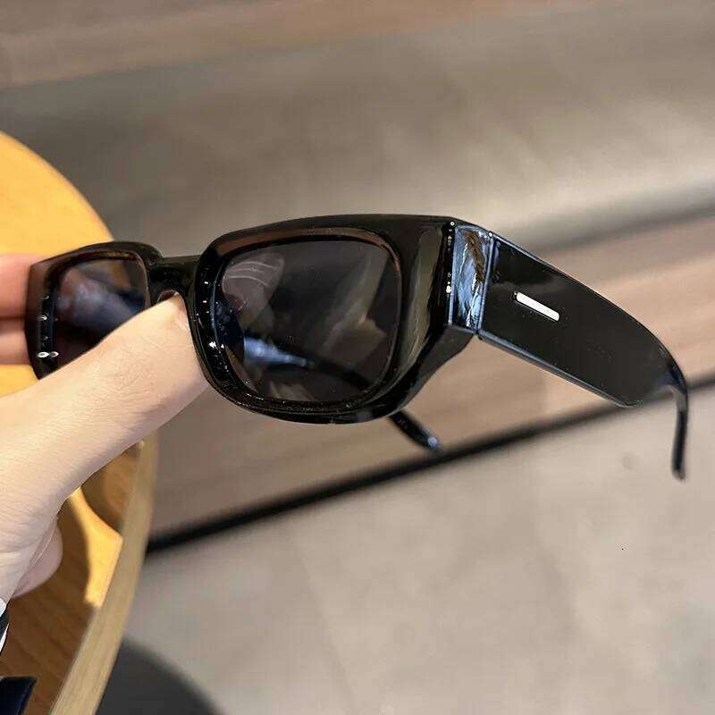 Men Vintage Rectangle White Frame Sunglasses Fashion Retro Brand Designer Sun Glasses UV400 Shades Eyewear Women Goggles H260129