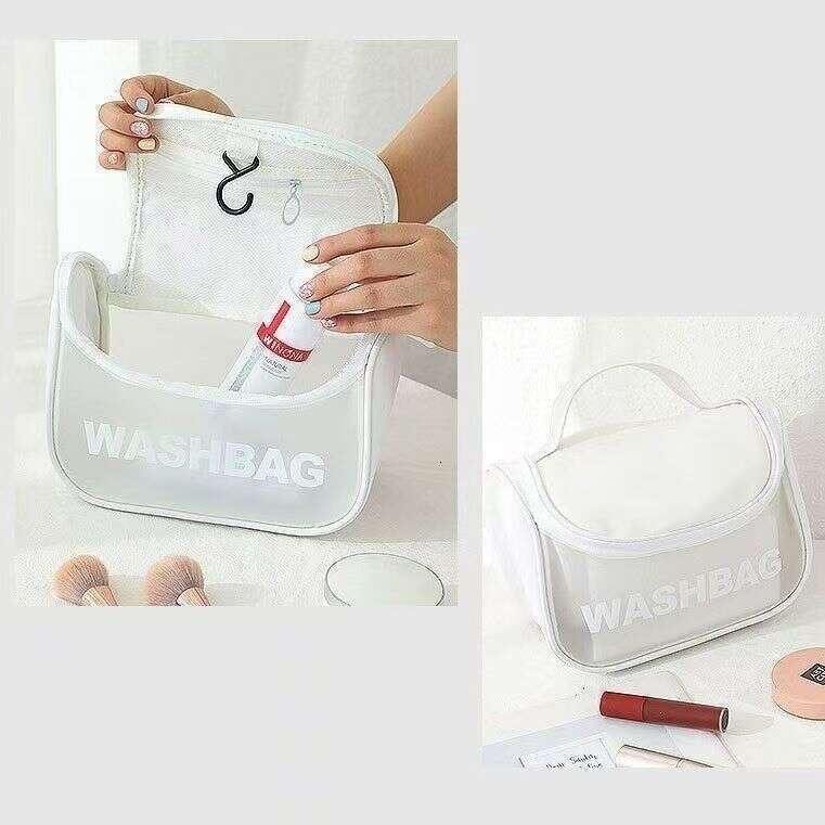 Waterproof New Large Capacity Transparent Wash Handheld Portable Cosmetic Travel Storage Bag