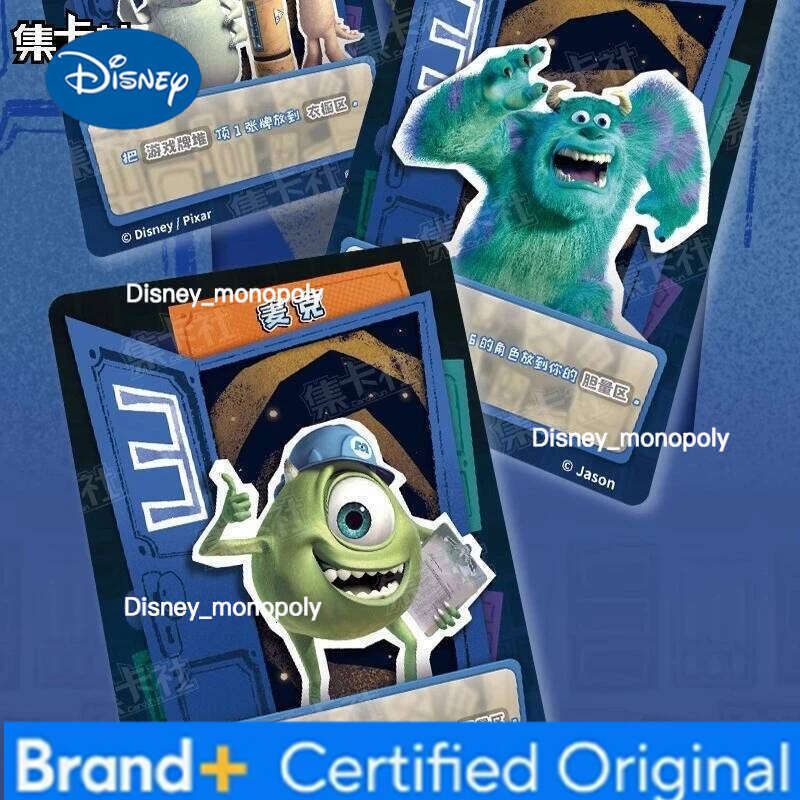 Disney Card.Fun Genuine Monster Flipping Scares Board Puzzle Game Collection Peripheral Flash Card Gift H260129