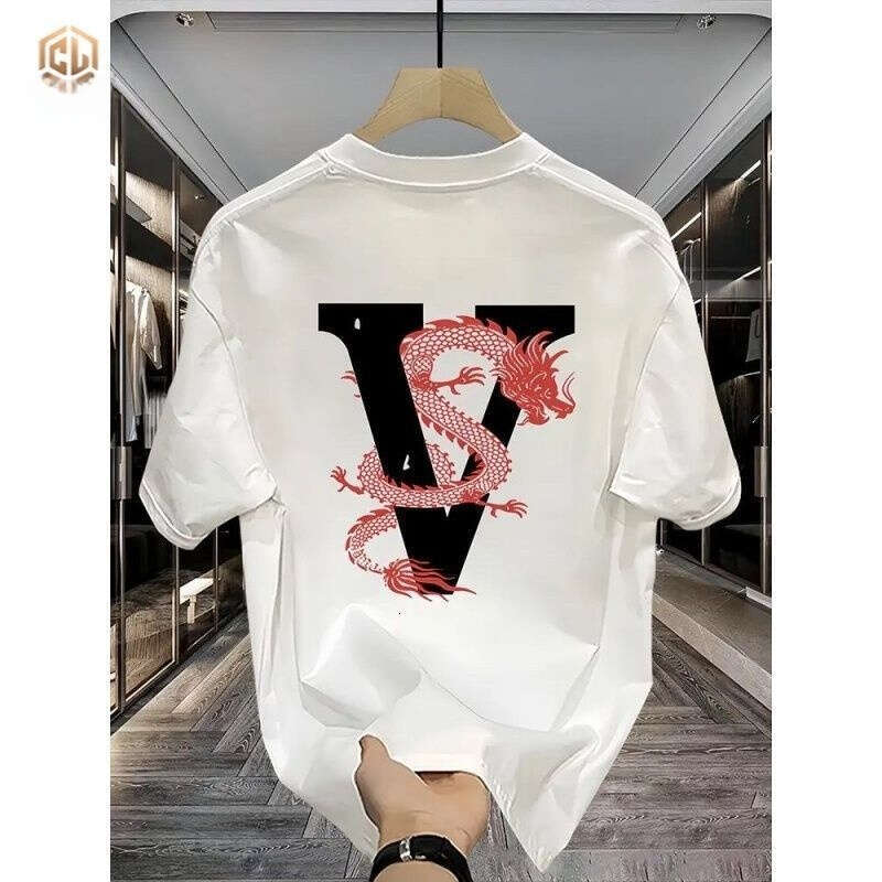 Men's designer T-shirt, loose and stylish casual style, suitable for both men and women. Features 3D printed design, short sleeves, bestseller, p