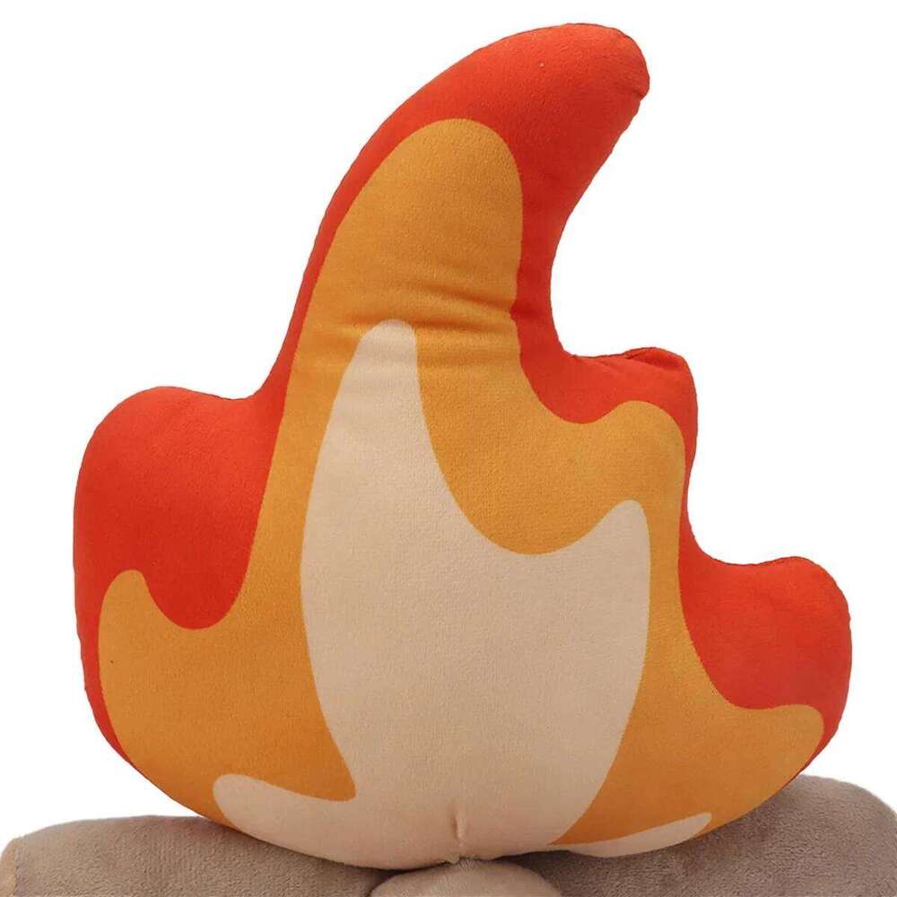 30cm Funny Simulation Bonfire Soft Stuffed Toy Doll Fire Firewood Plush Pillow Outdoor Camping Room Decor Kids Gifts Y260128