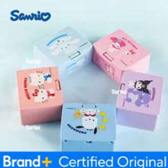 Sanrio Cinnamoroll Melody Cartoon Press-On Plastic Lifestyle Tabletop Lipstick Cosmetics Storage Box Girl Gift H260129