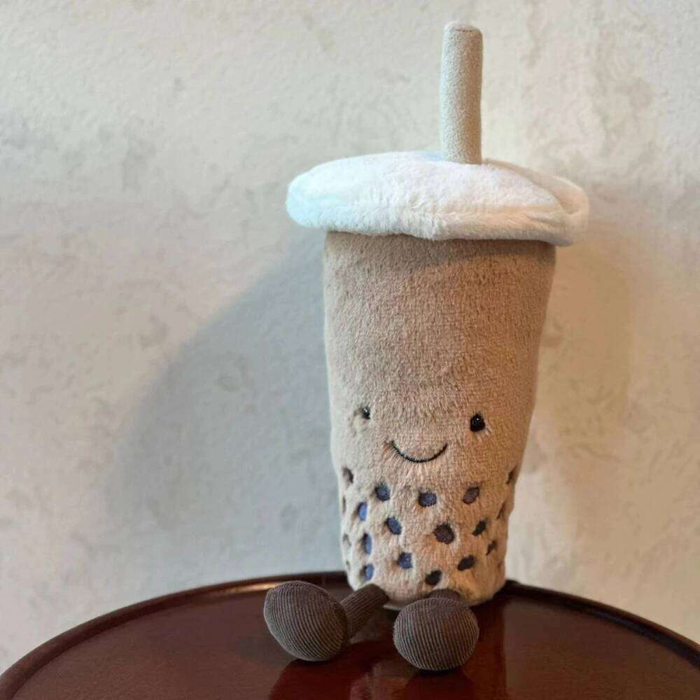 30CM Bubble Tea Plush Toy Creative Brown Cute Drink Milk Eea Doll For Children's Birthday Christmas Festival Gift Y260128