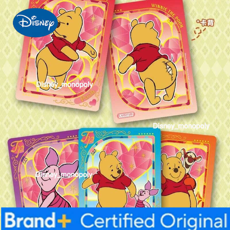 Disney Genuine Winnie The Pooh Cards Limited Edition Memory Version Collection Card Rare Children Anime Peripheral Gift Toys H260129 H260129