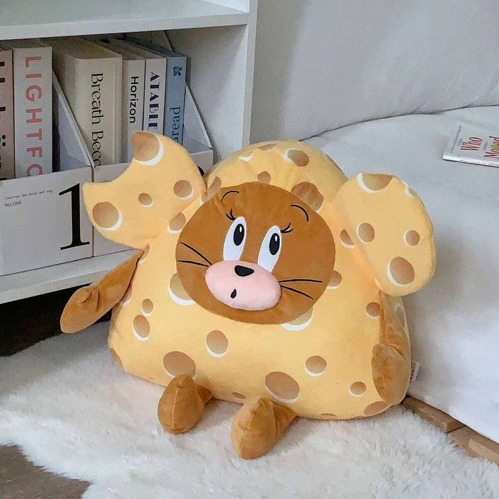 Cheese Plush Toy Tom And Jerry Plushies Cat and Mouse Cuddly Stuffed Anime Pillow Warm Cushion Blanket Girl Gift Y260128