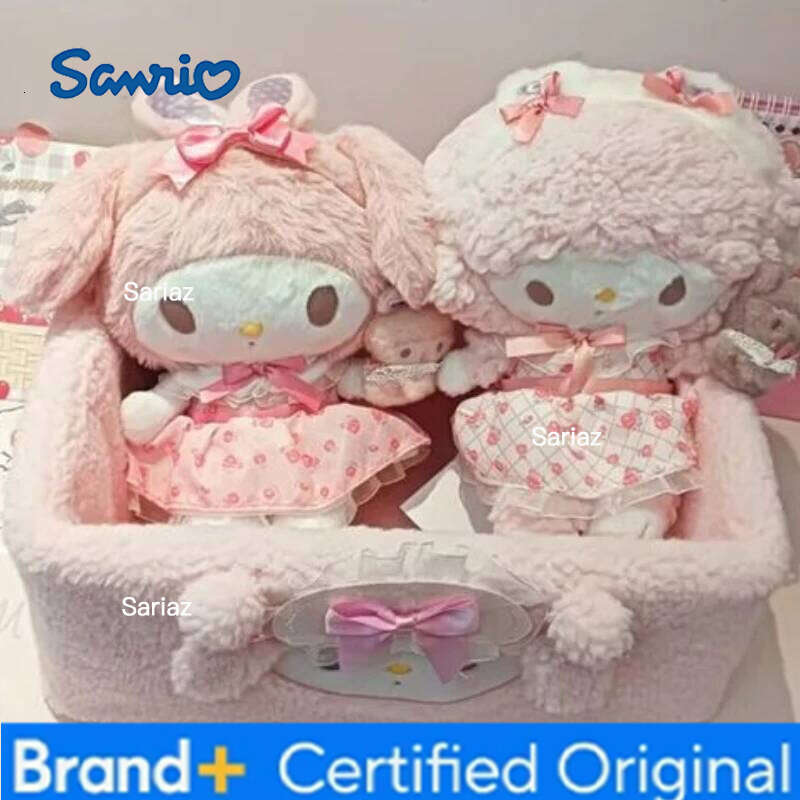 Sanrio Kawaii Cute Girl Heart Doll Cartoon My Melody Peripheral Stuffed Animal Soft Plush Toy Girls Birthday Gifts H260129 H260129