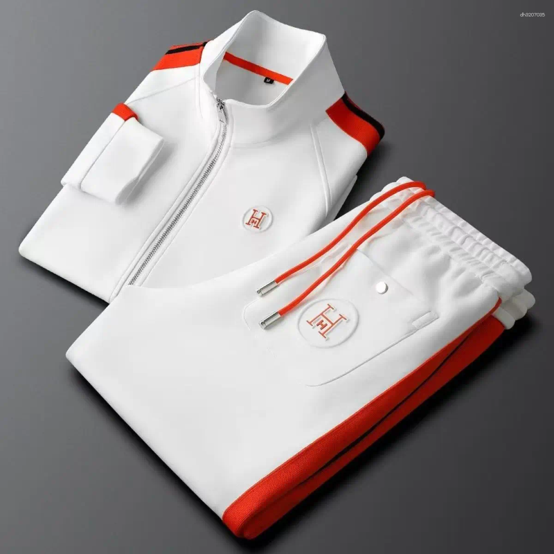 Men's Tracksuits 2026 Men Tracksuit Sportswear Set Jacket Trendy Ins Embroidered Fashion Trousers Two-Piece Suit 21