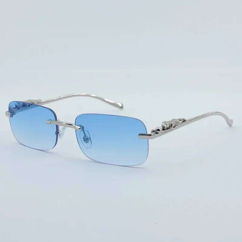 Vintage Square Sunglasses Men Women Brand Designer Retro Sun Glasses Male Female Fashion Small Frameless Gradient Oculos De Sol H260129