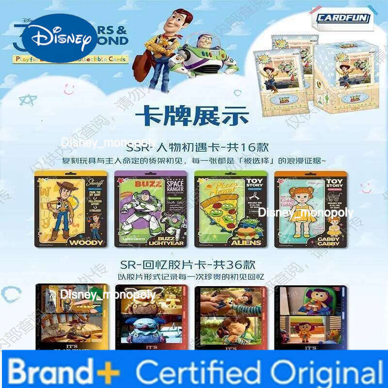 Disney Genuine Toy Story Card 30th Anniversary Pixar Animation Woody Space Sheriff Collection Cards Gifts Toys Original Box H260129 H260129