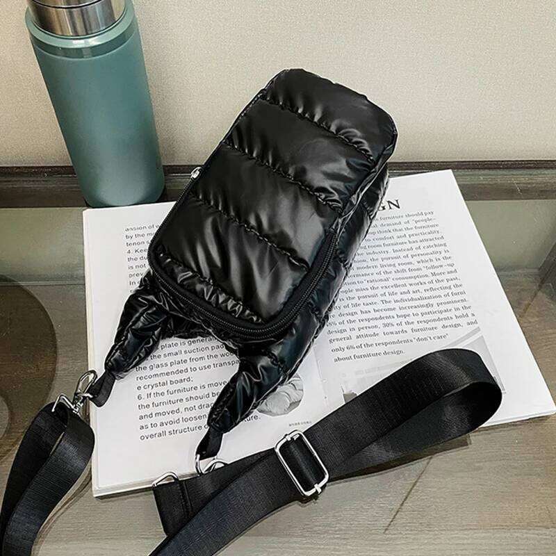 Shoulder Strap Carrier Nylon Front Pocket Holder Down Portable Water Bottle Sling Bag Case Travel XJ260129