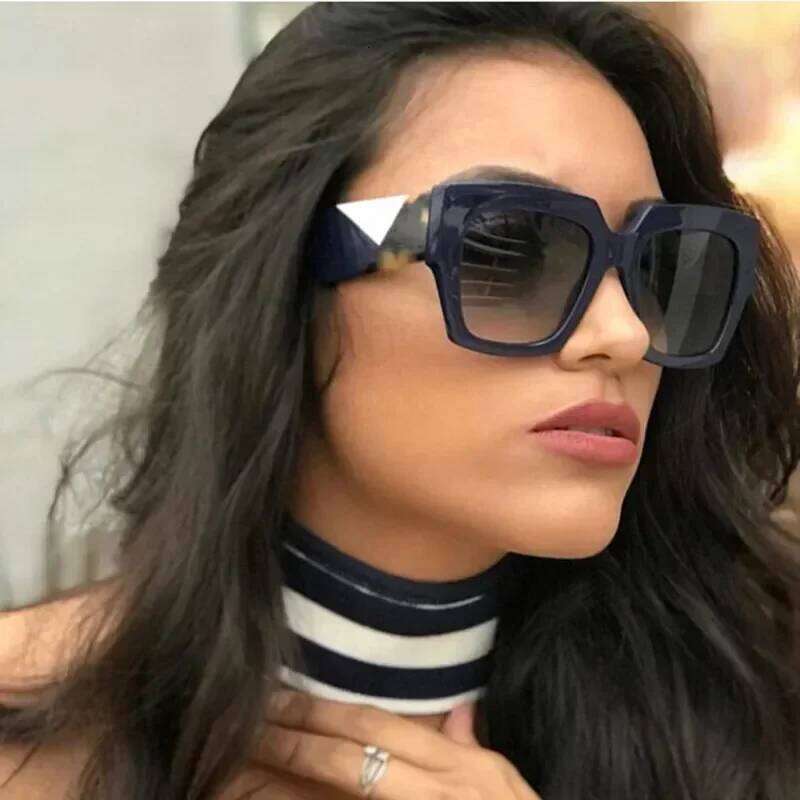 Square Oversized Sunglasses Women Luxury Brand 2024 New Designer Gradient Sun Glasses Big Frame Vintage Eyewear UV400 H260129