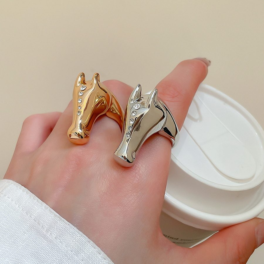 Double Layer Tassel Chain for Women, Unique Design, Fashionable S925 Silver Open Ring, Hip Hop Sweet Cool Index Finger Ring - view 3
