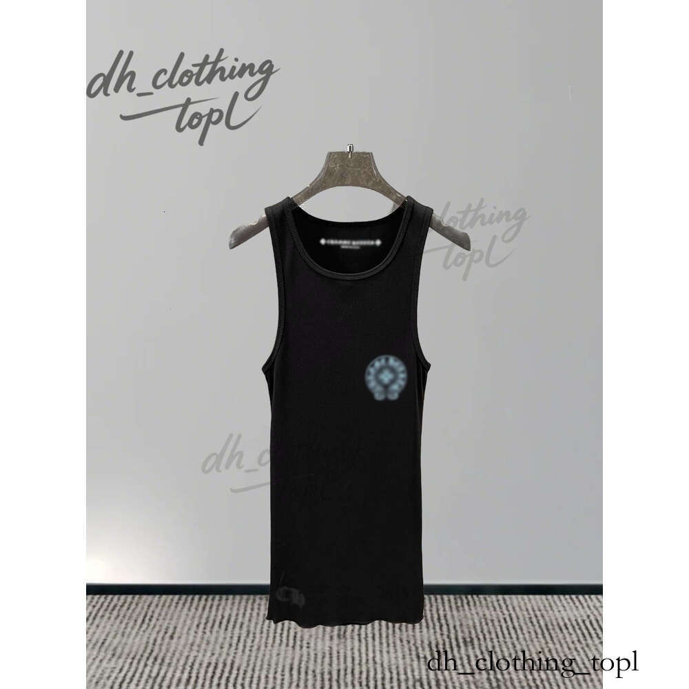 chrome Vest Luxury Designer Tight Pant Clothes Shirt Chome Sleeveless For Woman Tank High Quality Brand dress Pure Cotton Women Shirts Casual T-Shirts crome vest 802