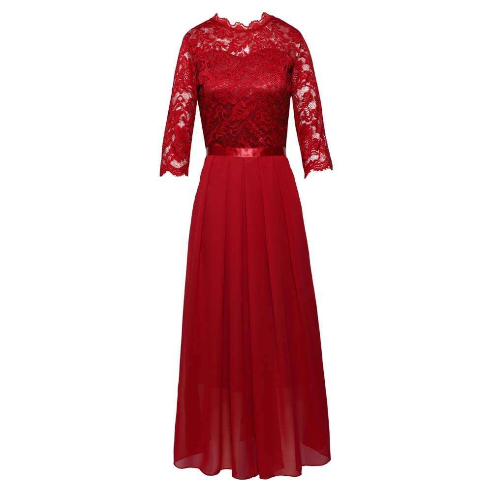 Independent Station Classic Hot-Selling European And American Style Cross-Border Women's Clothing Bridesmaid Lace Long Dress Evening Gown