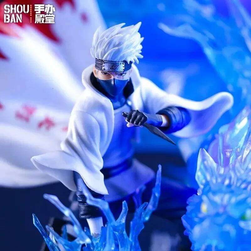 28cm Pvc Naruto Gk Anime action Hatake Kakashi toy Figure Statue Ornament Collection Model Decora Figurine Christmas gift Z260129