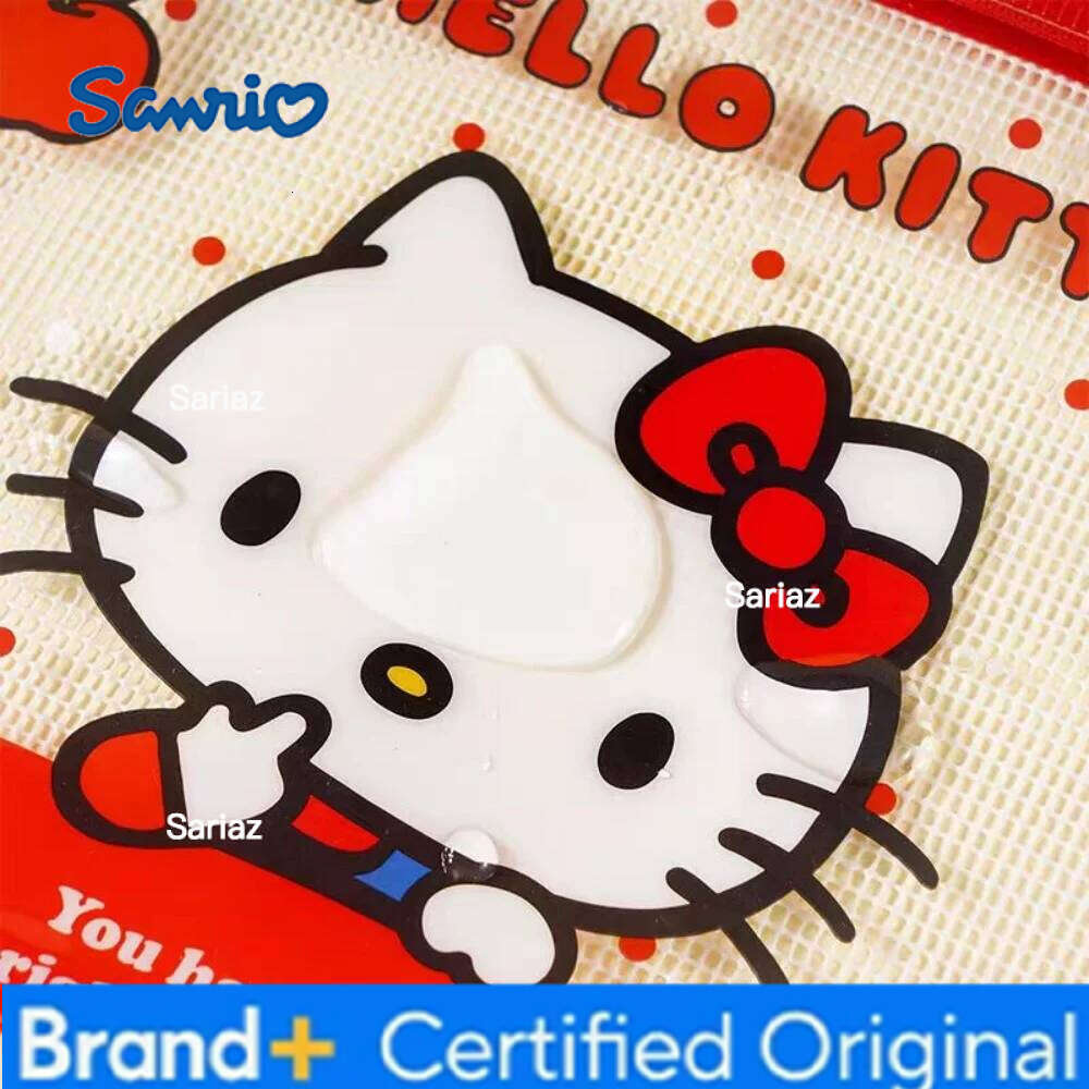 Sanrio Genuine A5 Transparent Waterproof Cartoon Hello Kitty Stationery Storage Bags Office Document Receive Bag Girls Gifts H260129