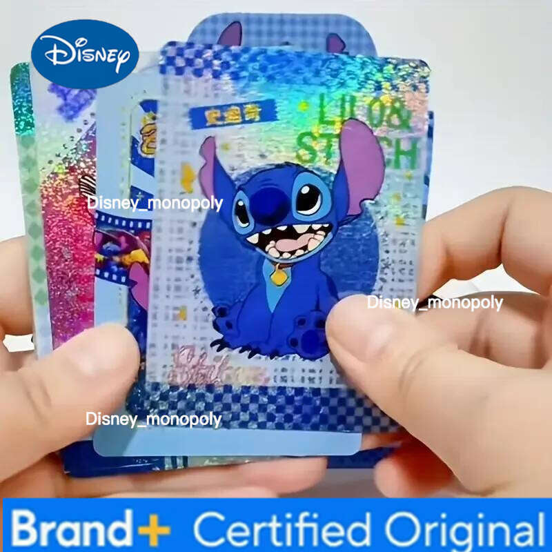Disney 5 packs of Stitch - character collectible rare cards| colorful card collection| colorful, shiny, cute cards H260129