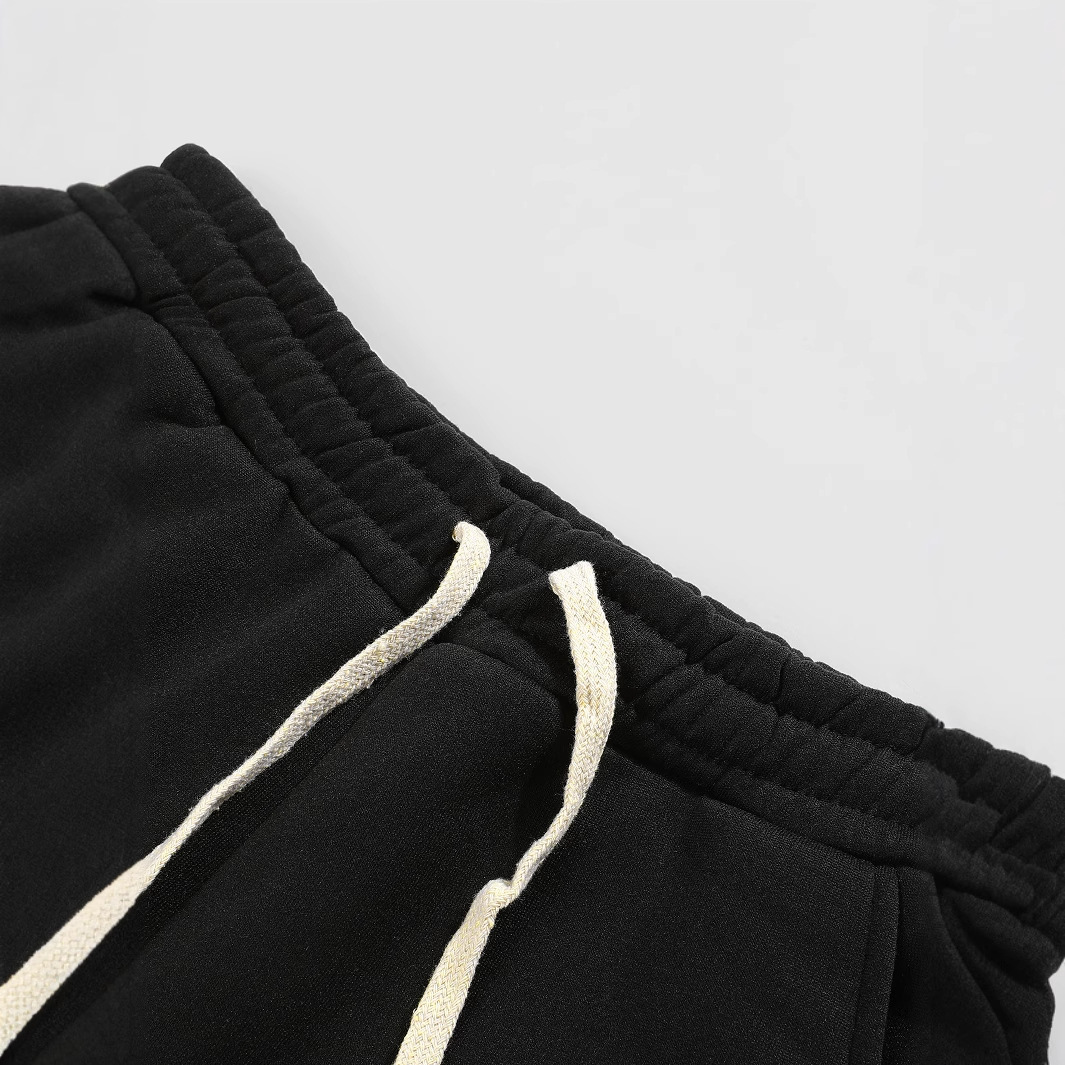 Luxury Brand Designer Clothes New Trendy Brand European And American Fashion Flame Letter Casual Fashion Micro-Elastic Fabric Flared Pants Fashion Ver